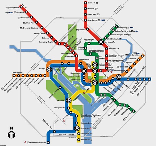 Washington, D.C. metro map