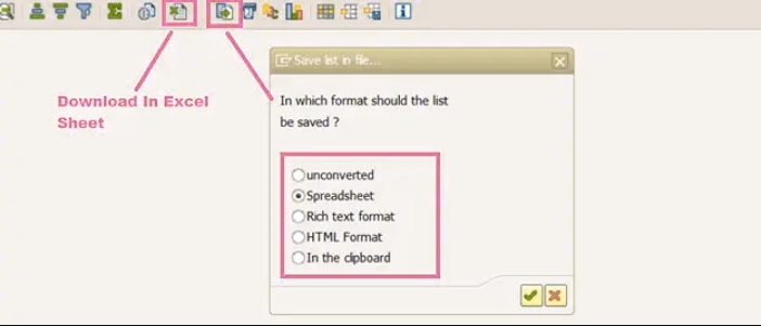 How do I download an SAP report